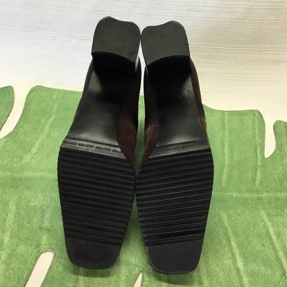 Stuart Weitzman Brown Slide On Booties - Picture 8 of 8